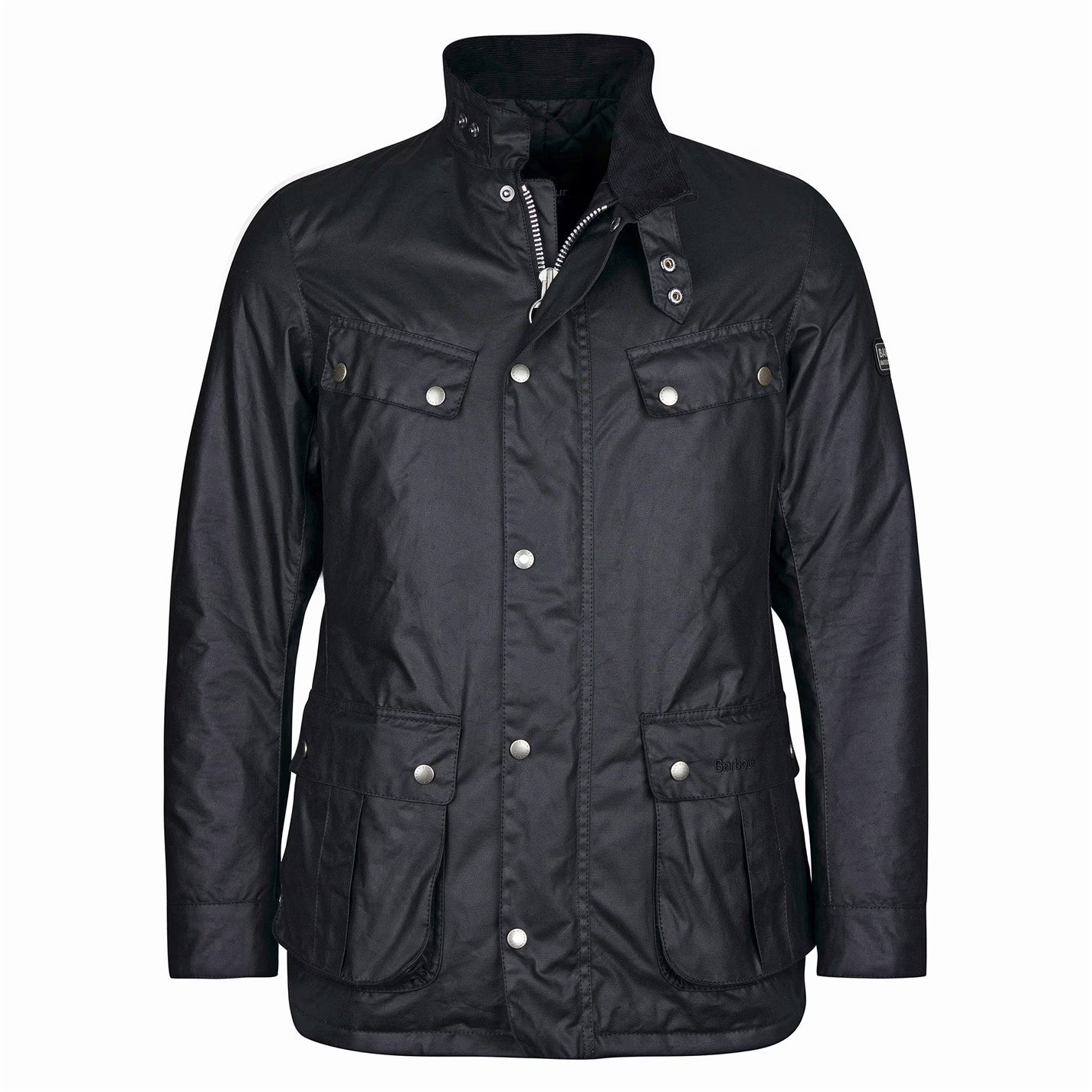Barbour International Men's Duke Water Resistant Windproof Cotton Long Sleeve Wax Jacket