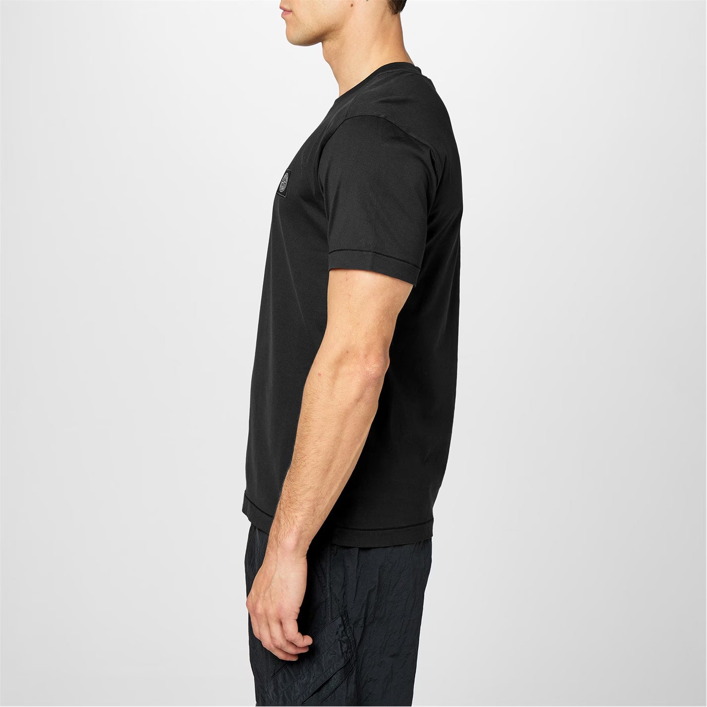 STONE ISLAND Men's Cotton Compass Logo Patch T-Shirt