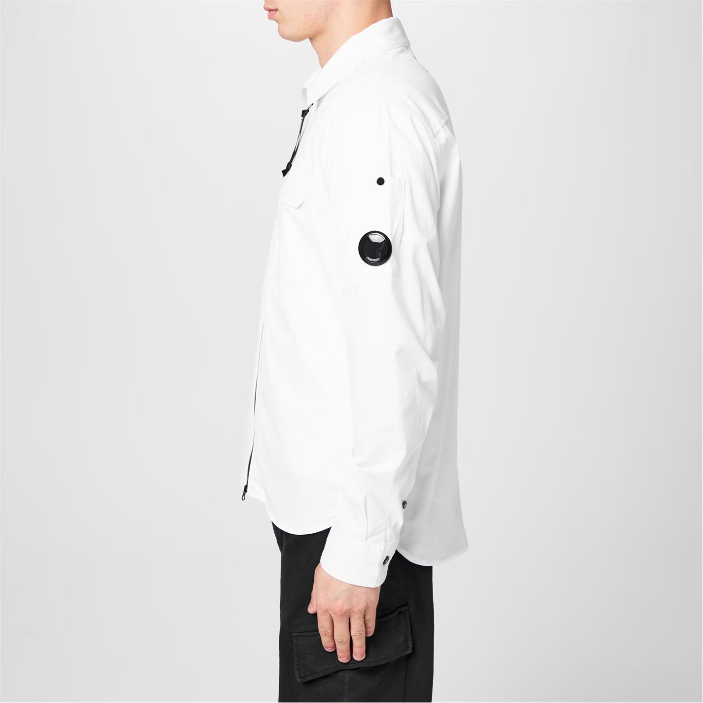 Men's Gabardine Lens Cotton Long Sleeve Overshirt