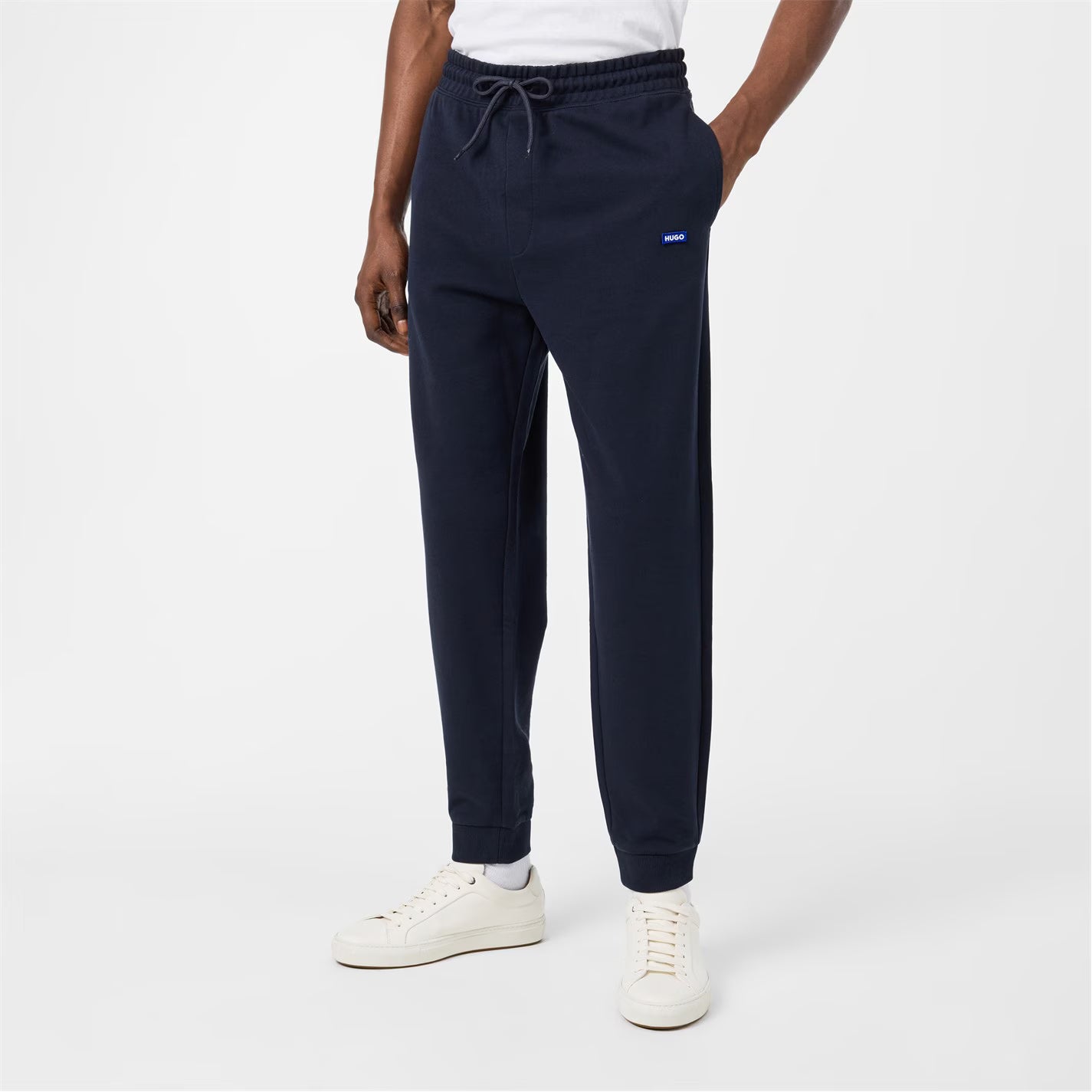 Cotton-terry tracksuit bottoms
