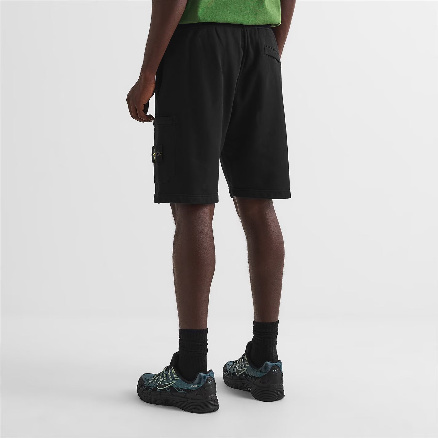 STONE ISLAND Men's Fleece Jogger Shorts