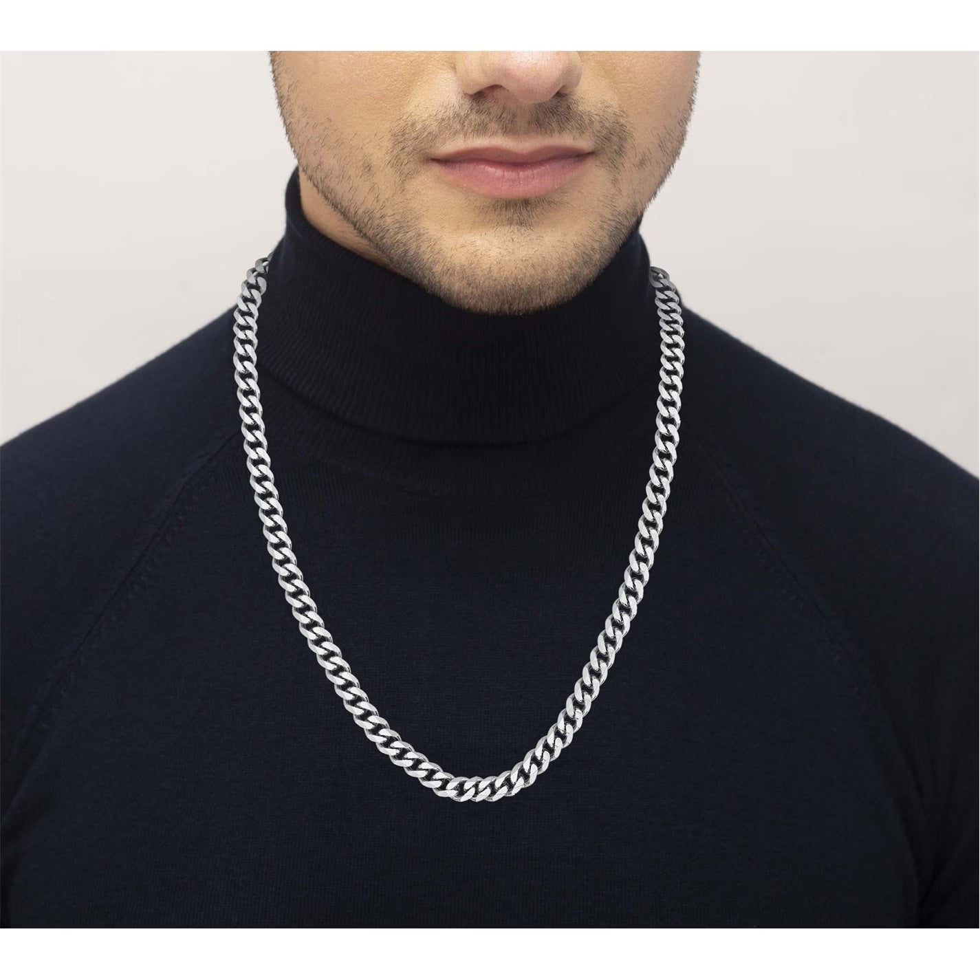 Men's Chain Link Curb Necklace