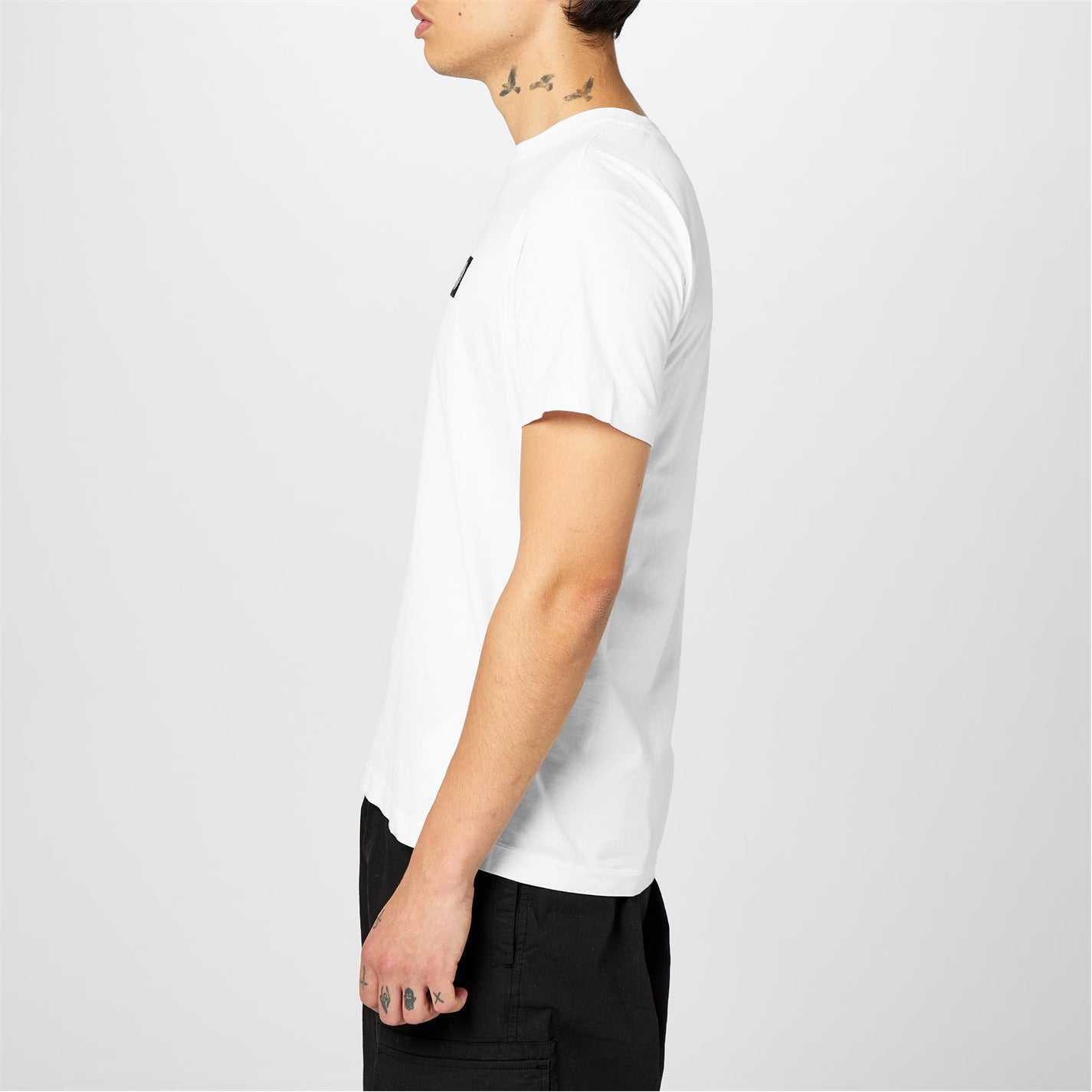 STONE ISLAND Men's Cotton Compass Logo Patch T-Shirt