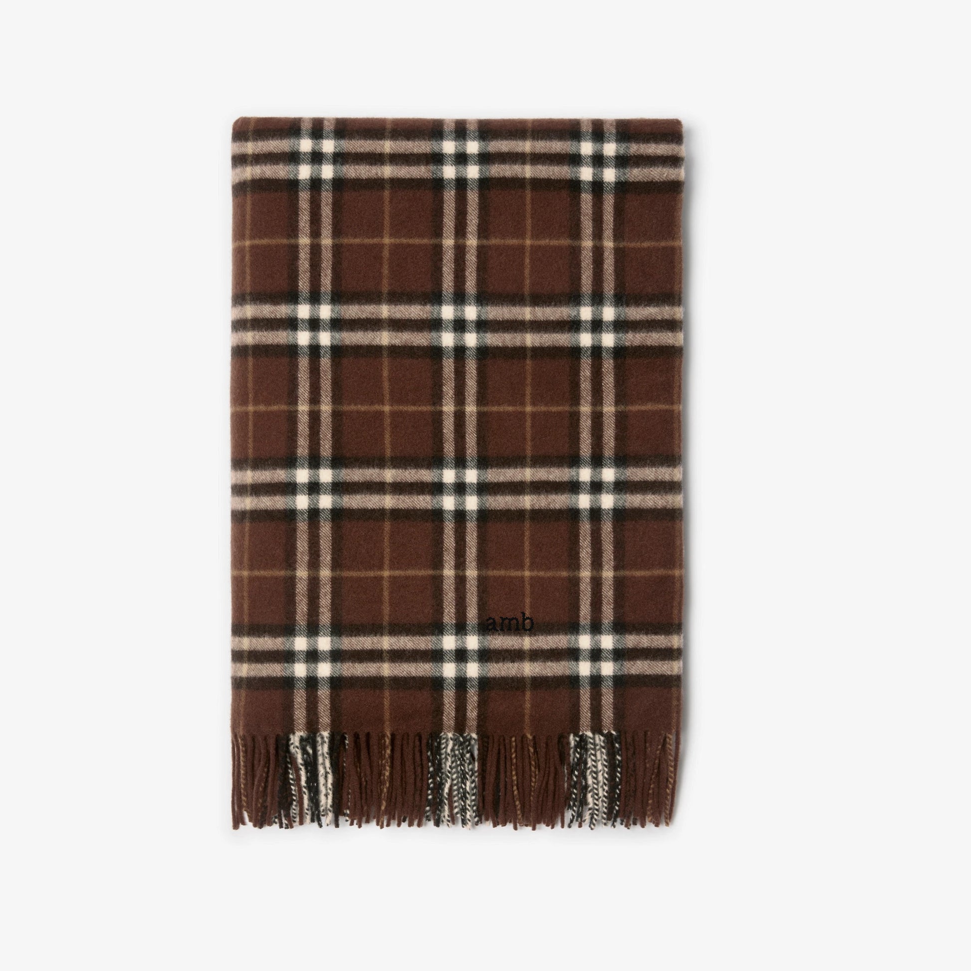 Check Cashmere Blanket