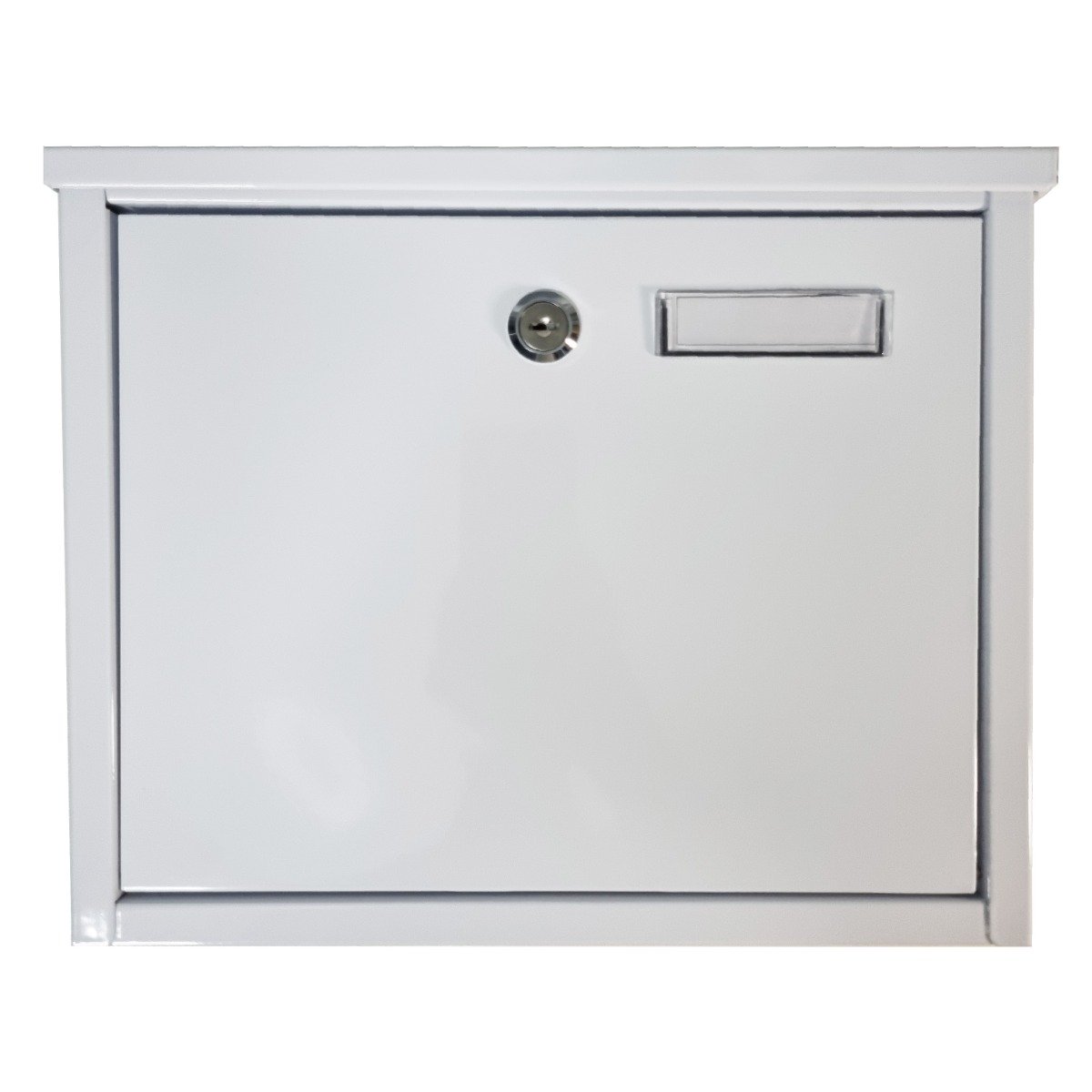 Furnished Top Loading Outdoor Post Box - White