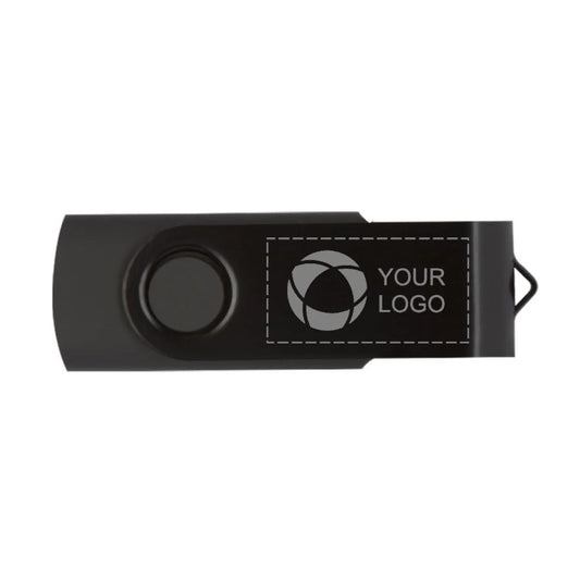 Rotate Metallic USB 4GB Laser Engraved
