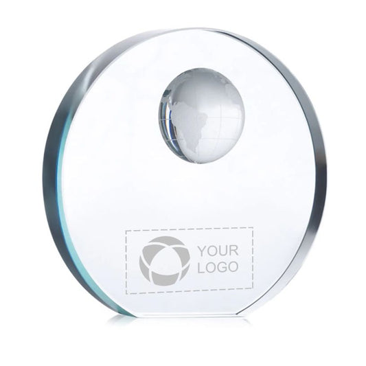 Mondal Round Glass Trophy