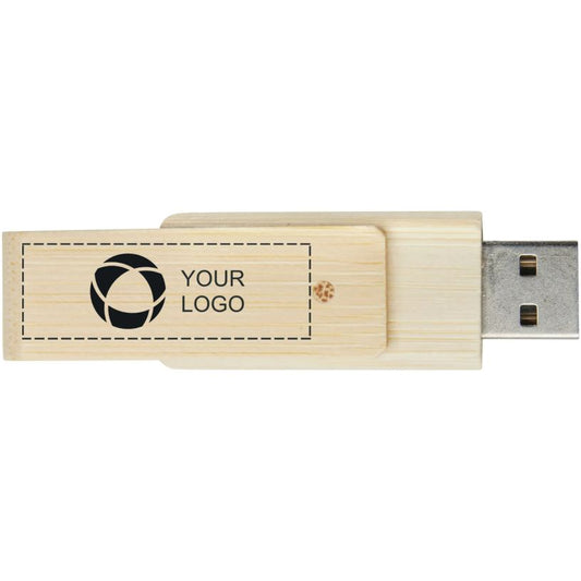Bamboo Rotating USB Flash Drive – 4 GB
