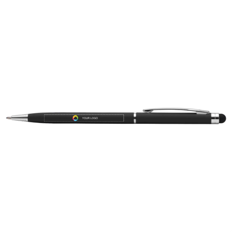 Minnelli Soft-Touch Stylus Twist-Action Pen with Black Ink Full Colour Print