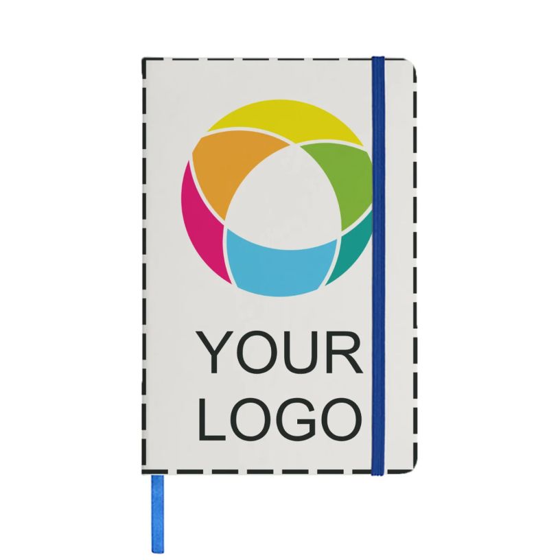 Bullet™ White A5 Spectrum Notebook Full Colour Print