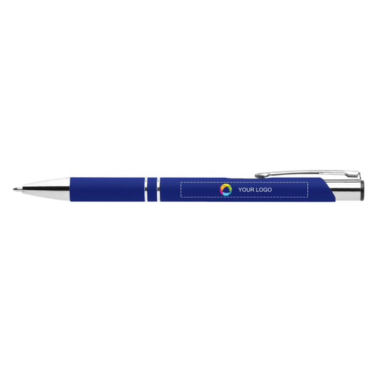 Urban Soft-Touch Bright Colours Ballpoint Pen with Black Ink Full Colour Print