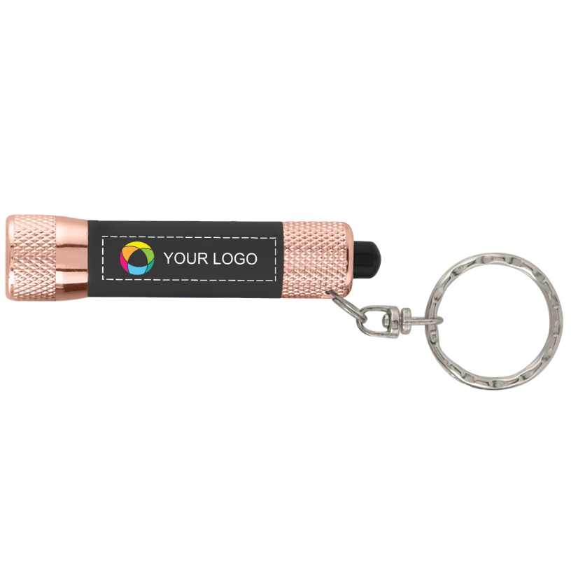 Full-Colour Soft-Touch LED Torch with Keyring