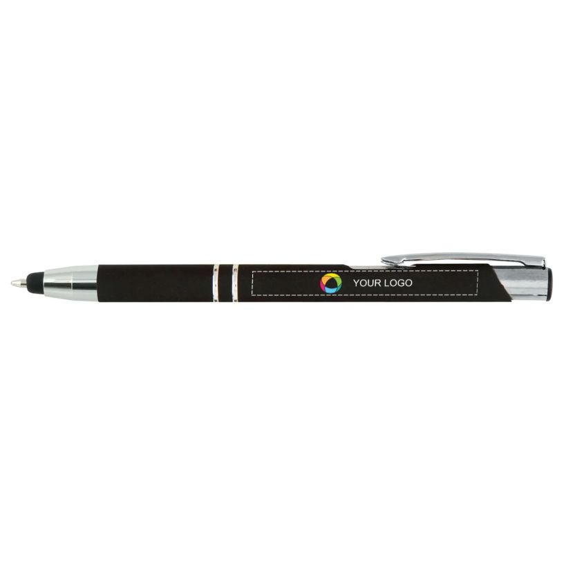 Urban Soft Touch Stylus Pen with Black Ink Full Colour Print