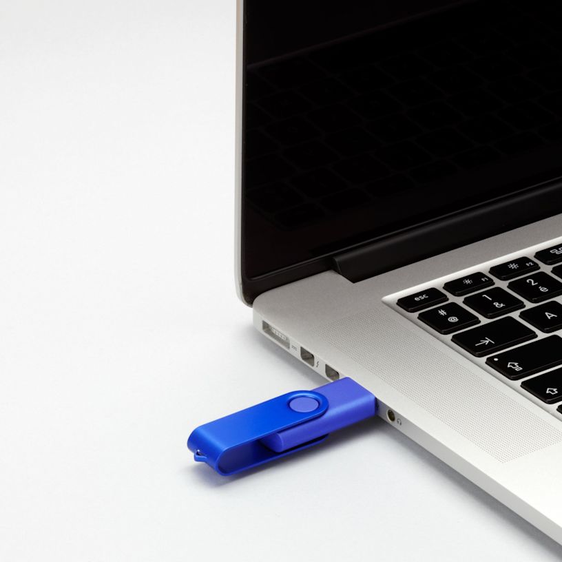 Rotate Metallic USB 4GB Laser Engraved