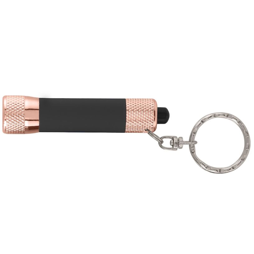 Soft-Touch LED Torch with Keyring