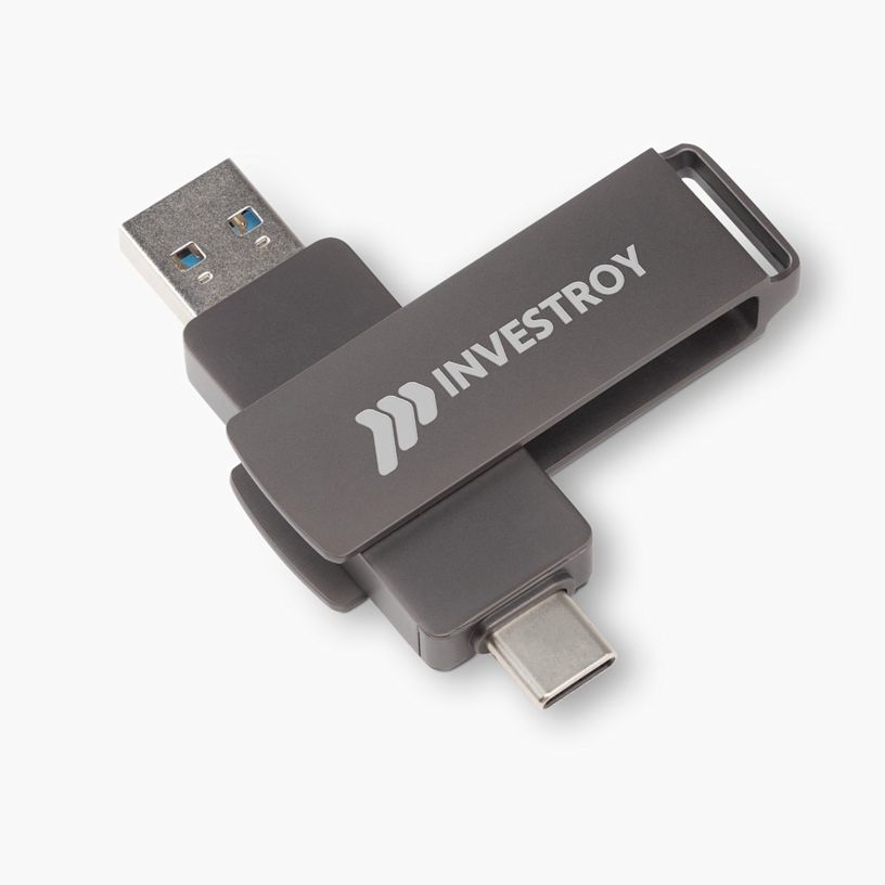 Swivel Dual-Port USB Stick – 32 GB
