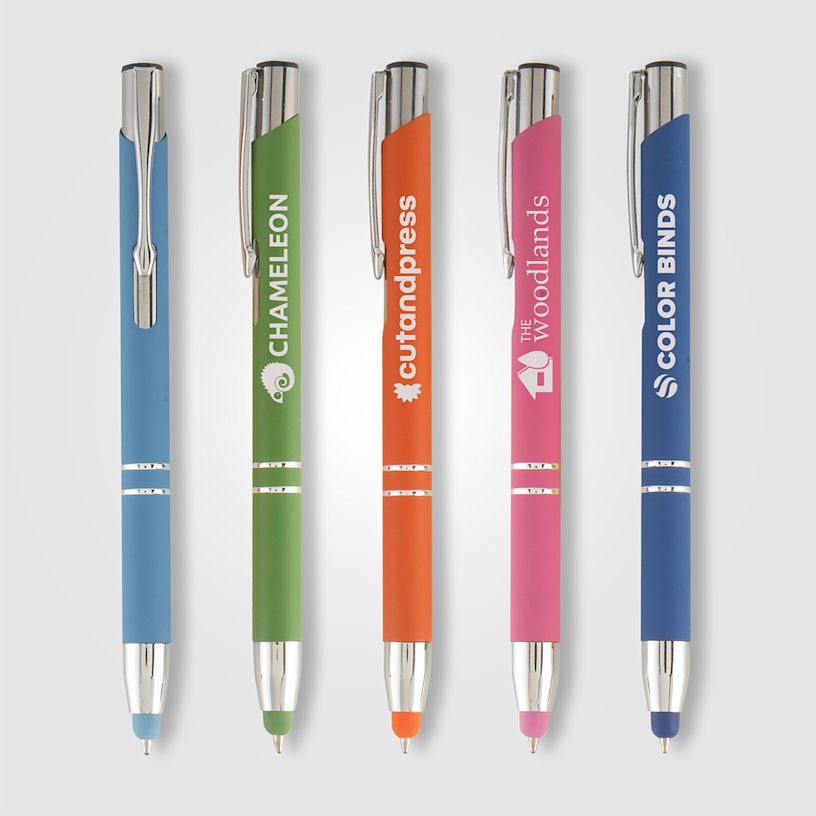 Soft-Touch Brights Stylus Ballpoint Pen – Black Ink