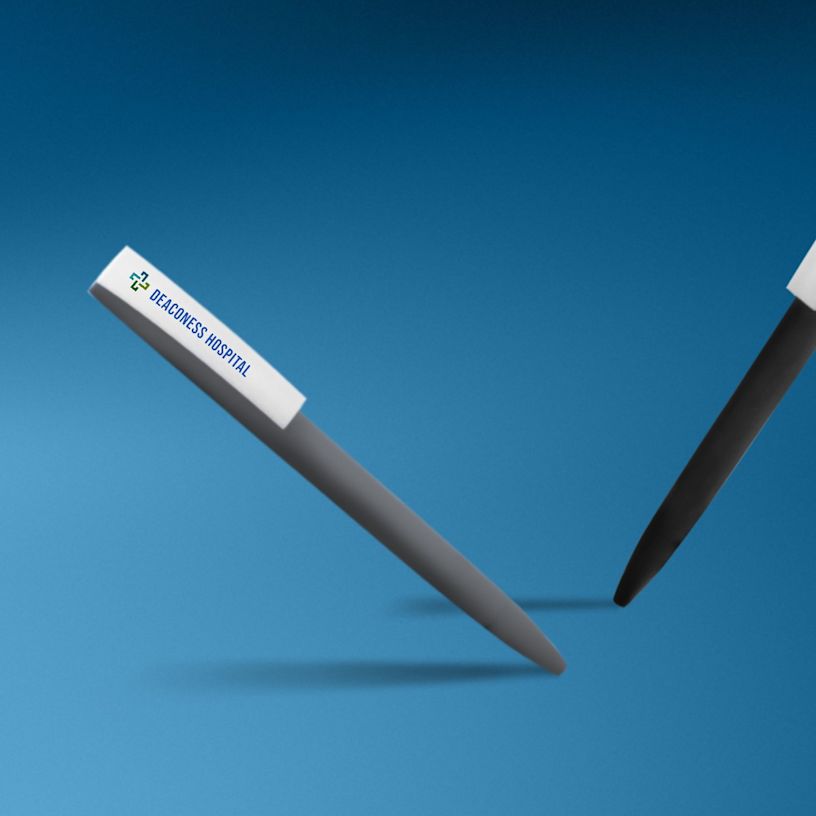 Twist-Action Rubberised Ballpoint Pen