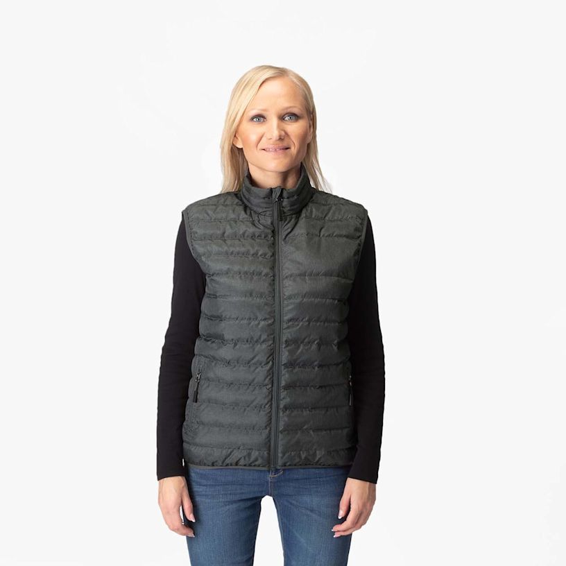 Women's Packable Puffer Vest – Embroidery