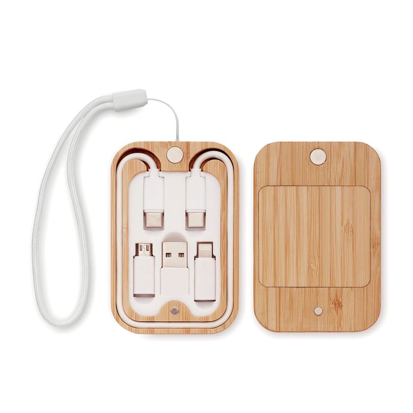 3-in-1 Bamboo Wireless Charger – 15W
