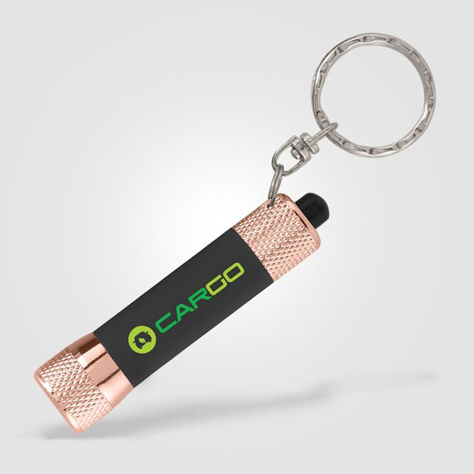 Full-Colour Soft-Touch LED Torch with Keyring