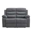 Furniture Online Boston Manual Recliner 2 Seater Linen Sofa – Grey