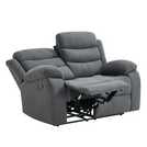 Furniture Online Boston Manual Recliner 2 Seater Linen Sofa – Grey