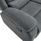 Furniture Online Boston Manual Recliner 2 Seater Linen Sofa – Grey