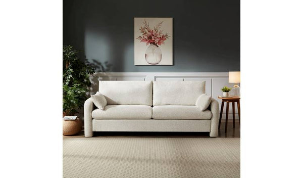 Artemis Home Shorewood 3 Seat Fabric Sofa - Beige