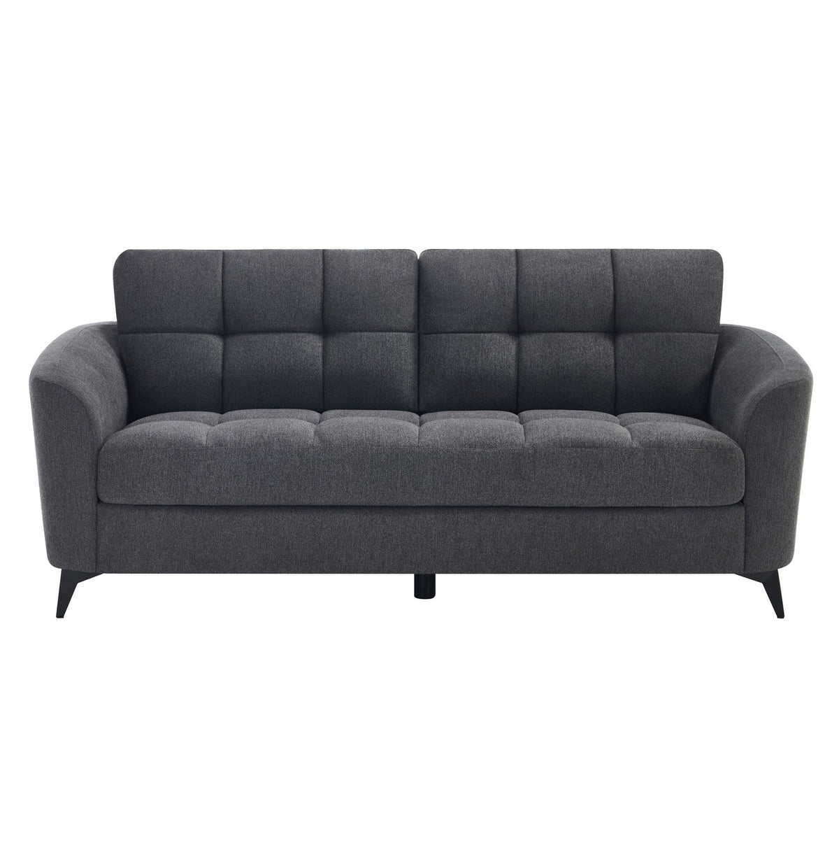 Furniture Online Solna Scandi 3 Seater Linen Sofa – Charcoal