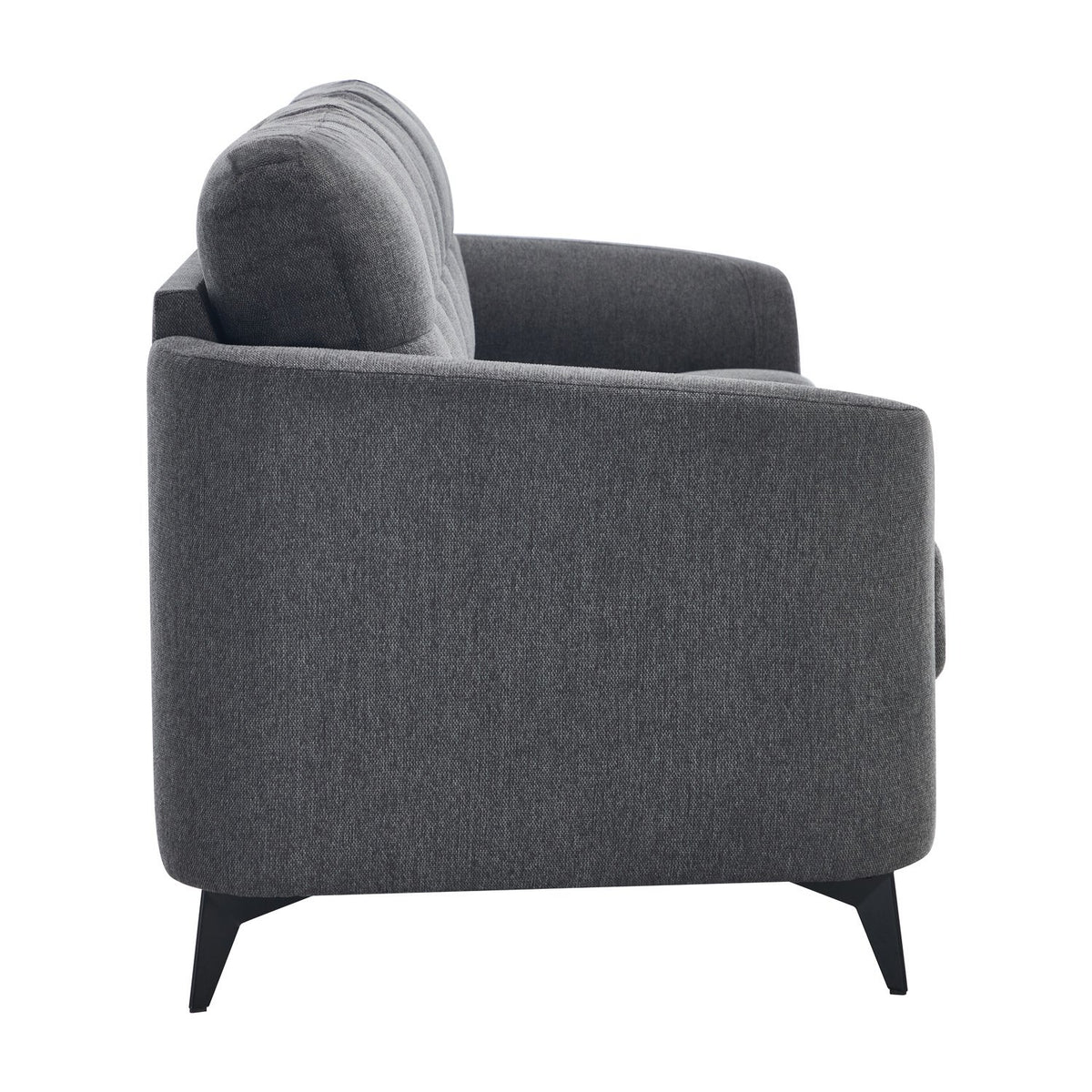 Furniture Online Solna Scandi 3 Seater Linen Sofa – Charcoal