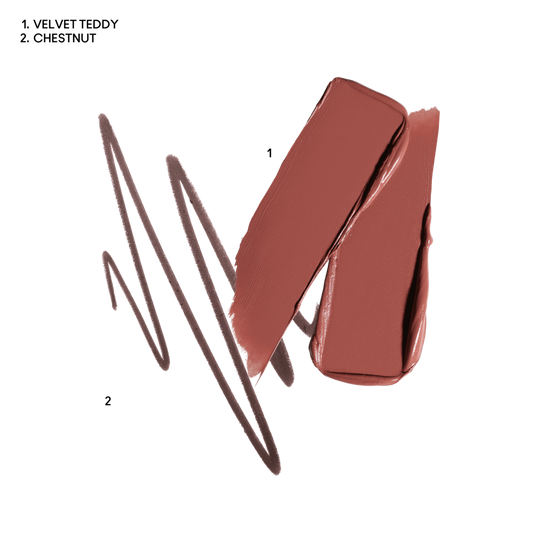 MACXIMAL Velvet Teddy x Chestnut Lip Kit