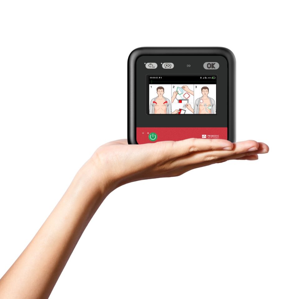 HeartSave myPAD Connect Fully Automatic AED with LCD Display & LTE