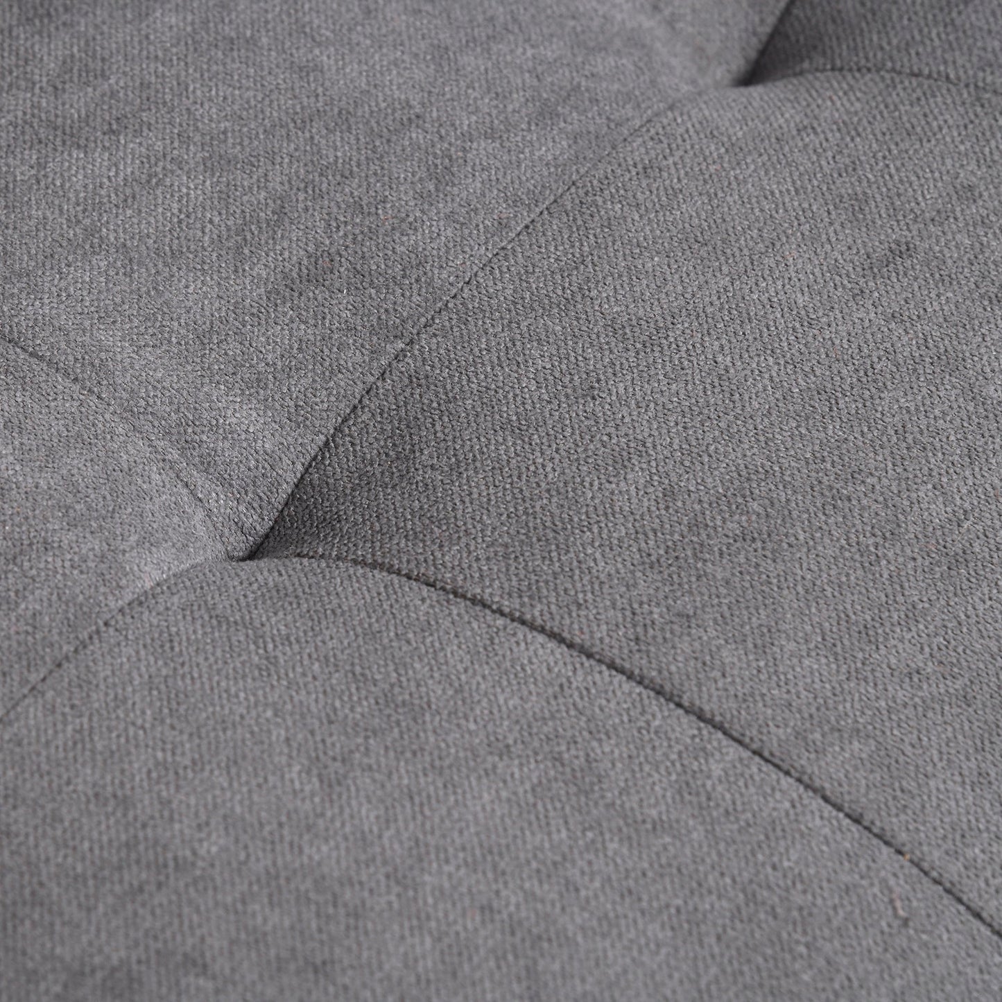 HOMCOM 2 Seater Fabric Sofa with Hidden Under Seat Storage - Grey