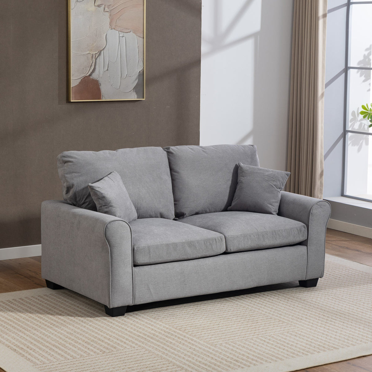 Artemis Home Lewiston Fabric Pull Out Sofabed - Grey