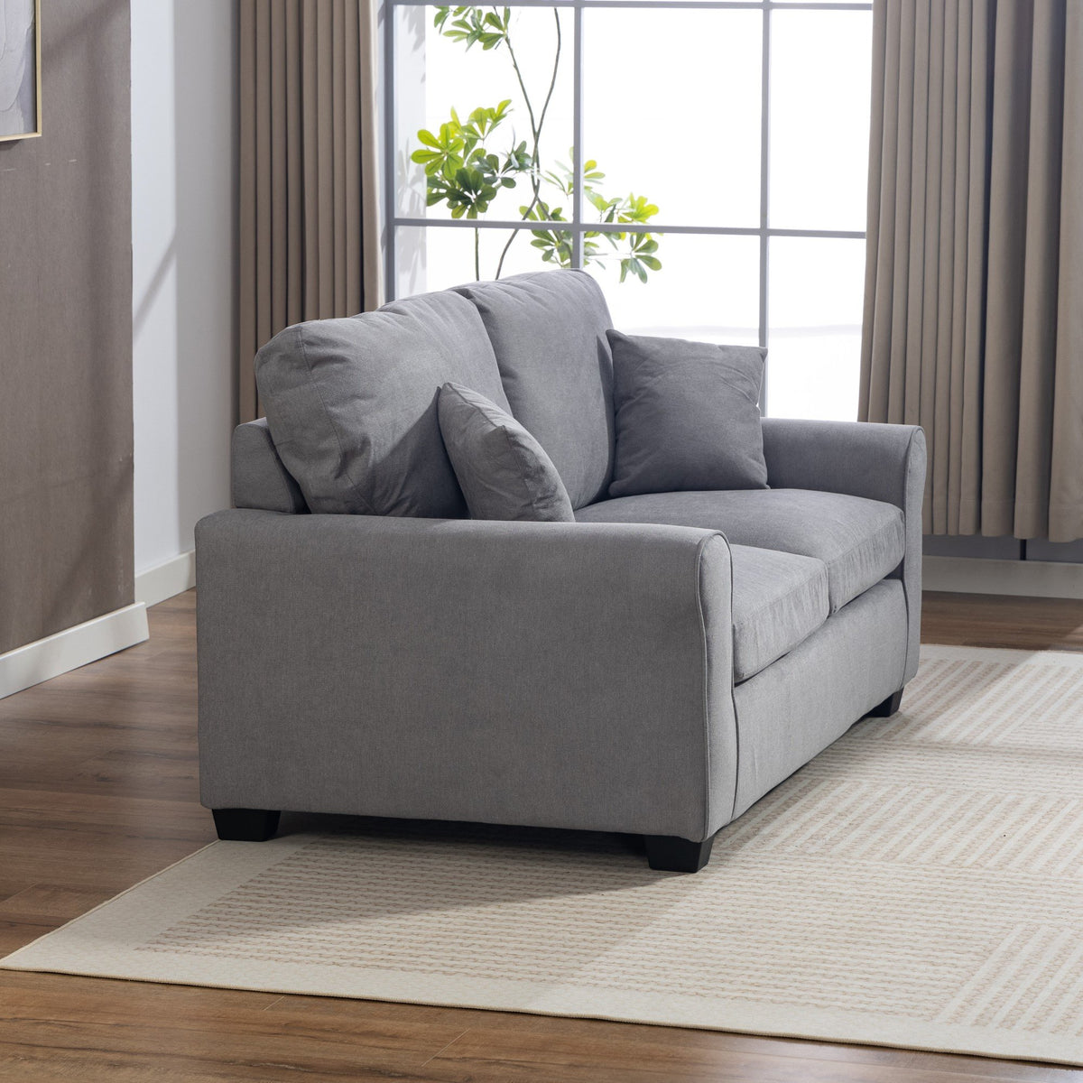 Artemis Home Lewiston Fabric Pull Out Sofabed - Grey