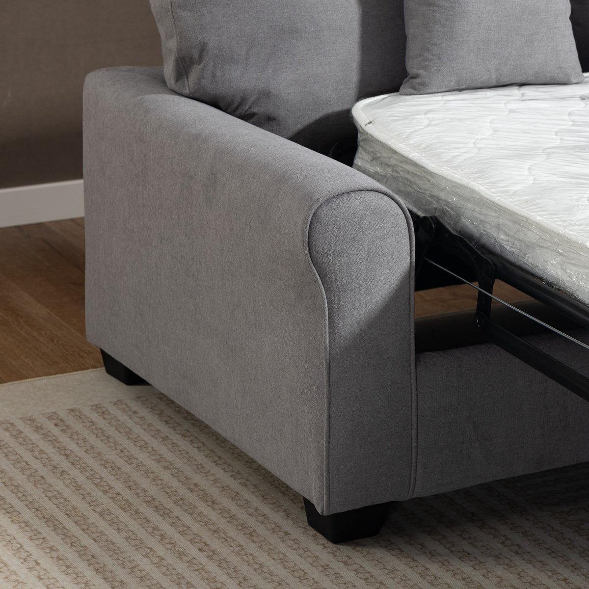 Artemis Home Lewiston Fabric Pull Out Sofabed - Grey