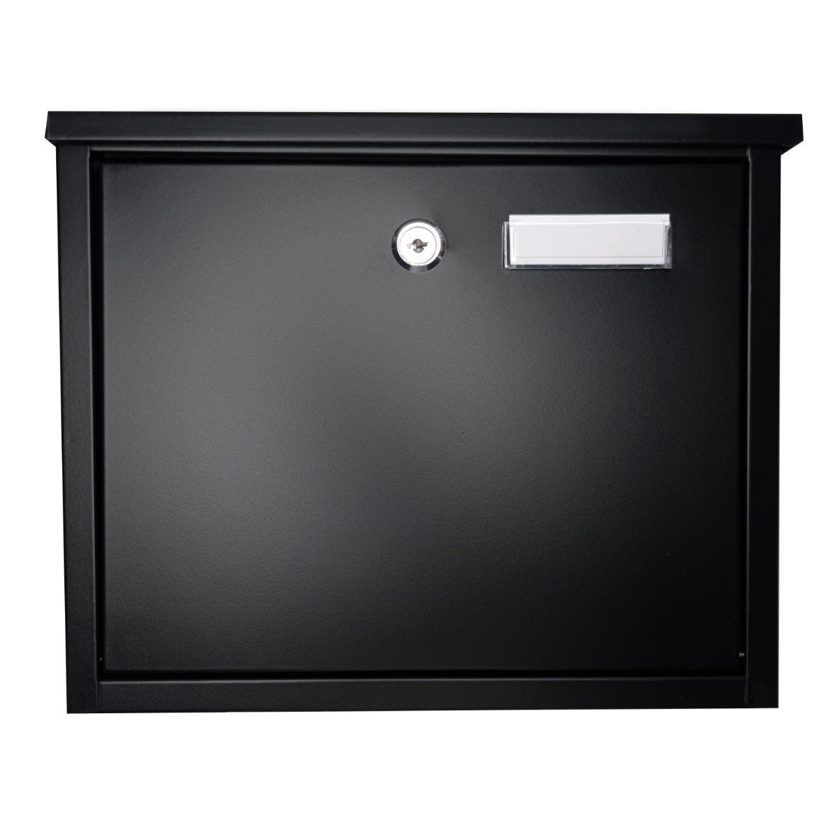 Furnished Top Loading Outdoor Post Box - Black