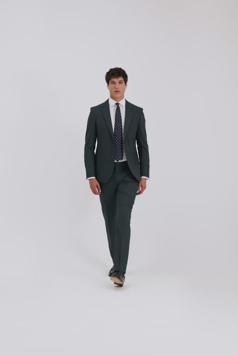 Slim Fit Teal Suit
