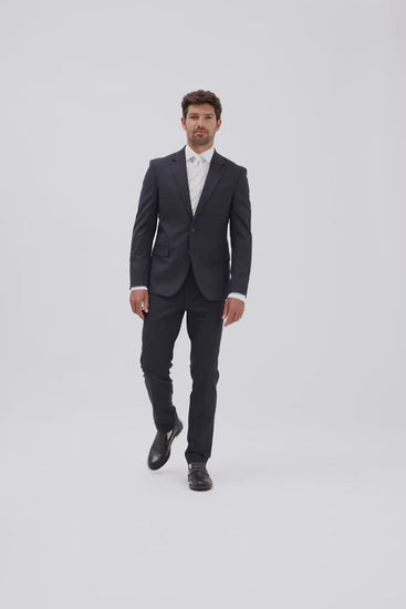 Slim Fit Blue Check Suit