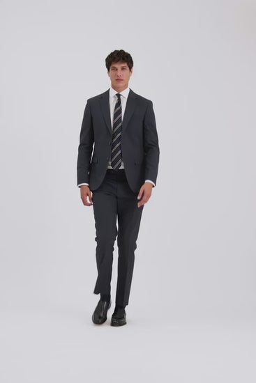 Slim Fit Blue Check Suit