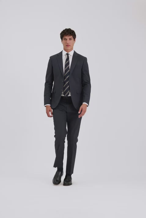 Slim Fit Blue Check Suit