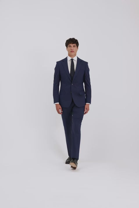 Tailored Fit Blue Suit