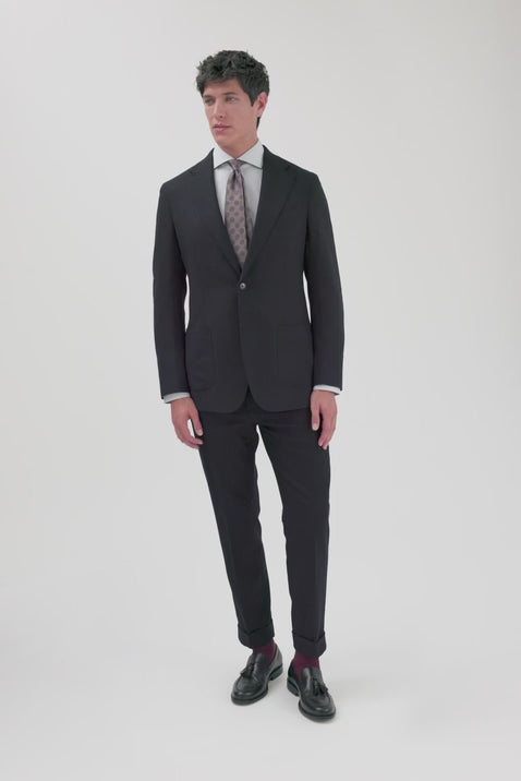 Italian Navy Hopsack Jacket