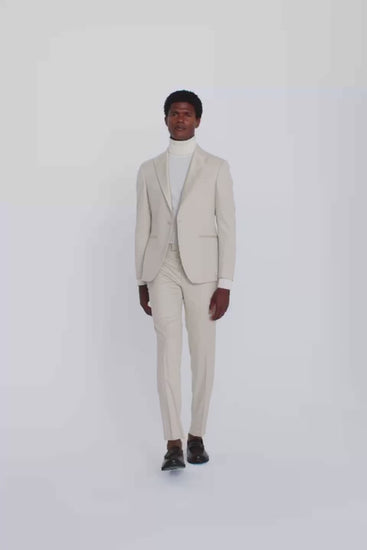 Slim Fit Light Camel Tuxedo Jacket