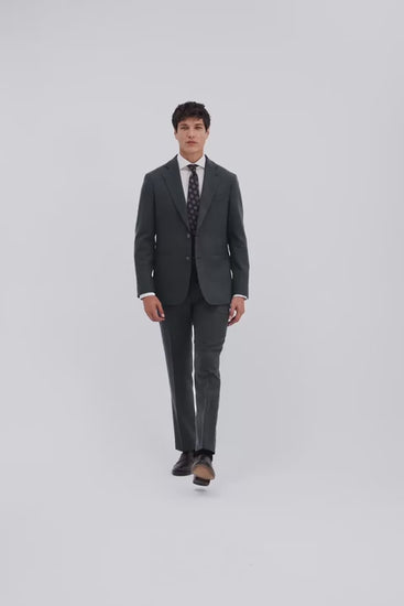 Tailored Fit Blue Twill Suit