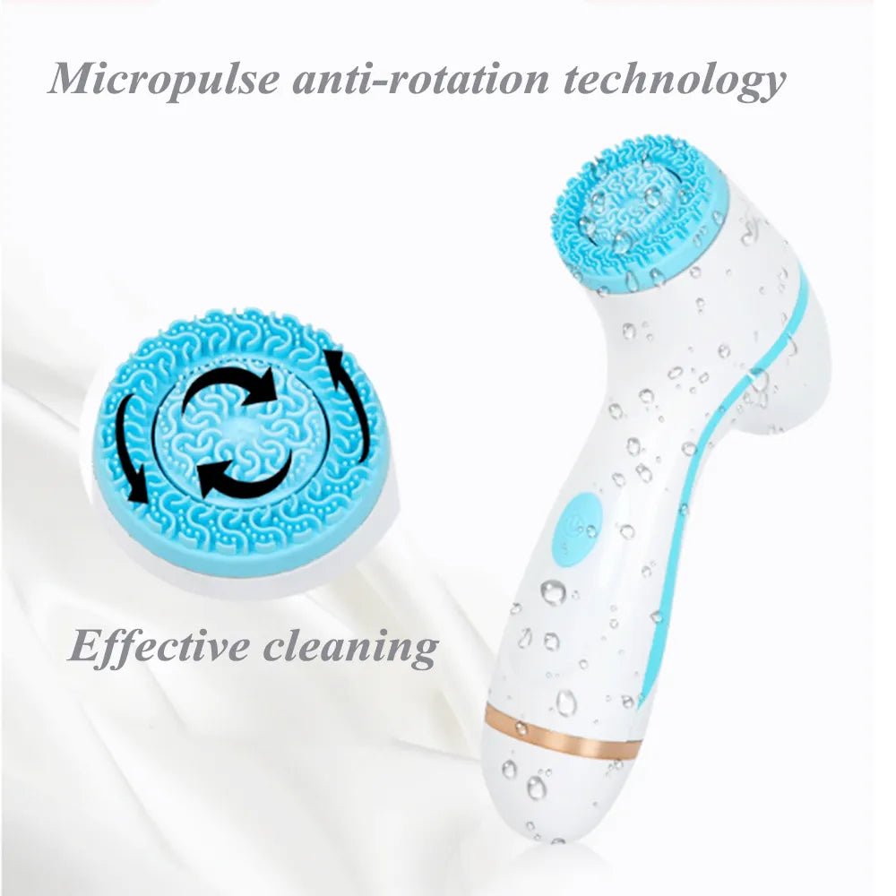 Facial Cleansing Brush Sonic Nu Face Spin Brush Set - Interactive Group