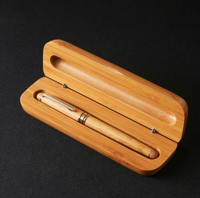 Customer Gift Branded Neutral Bamboo Pen - Interactive Group