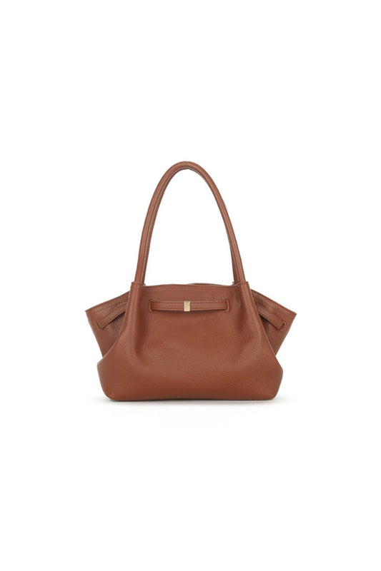 Brown Faux Leather Medium Tote Bag - Interactive Group