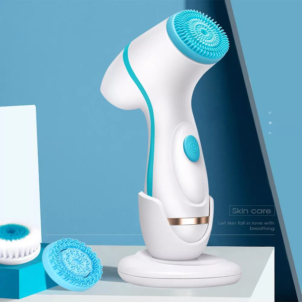 Facial Cleansing Brush Sonic Nu Face Spin Brush Set - Interactive Group